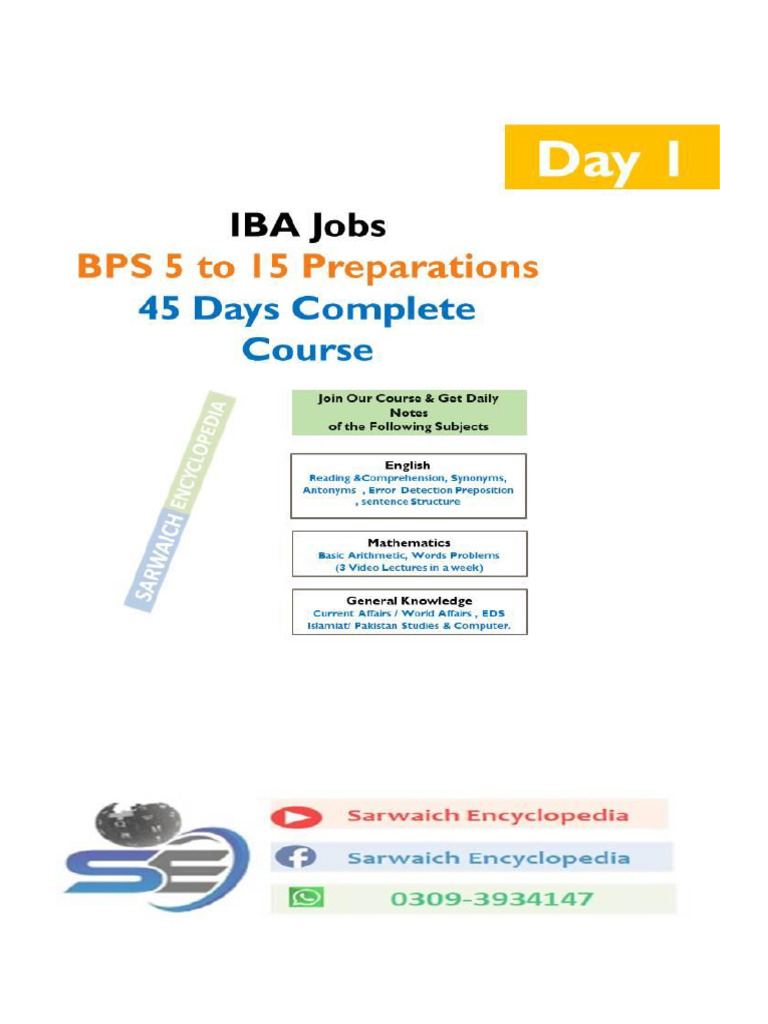 BPS 5-15 Job Prep Guide | PDF | United Arab Emirates | Pakistan