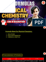 Chemistry Class 12 Formulas