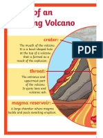 US2 S 372 Parts of An Erupting Volcano Large Information Poster C - Ver - 3