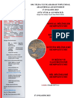 Yeni 100. Yilda Utak 17-19 Kasim 2023 Bi̇ldi̇ri̇ Özetleri̇ Ki̇tabi