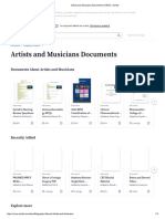 Artists and Musicians Documents DH