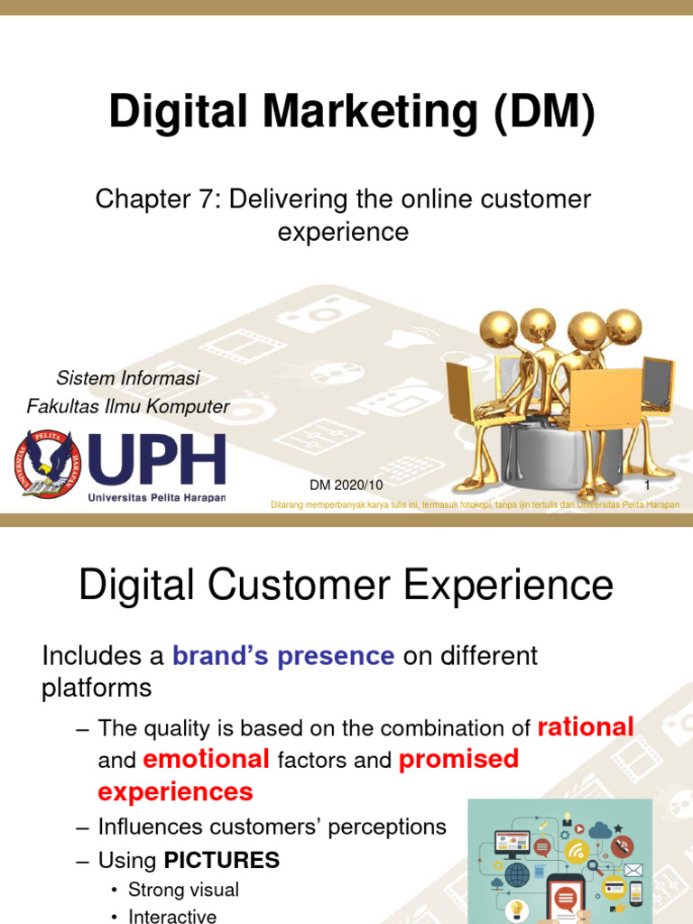 Dm 2020 Pertemuan 10 Ch7 Delivering The Online Customer Experience