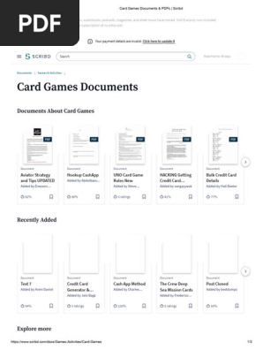 Card Games Documents & PDF