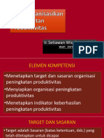 Mengorganisasikan Peningkatan Produktivitas