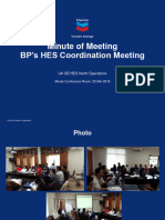 MoM BP's Coordination Meeting 25 May 2018