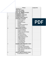 Table of Content