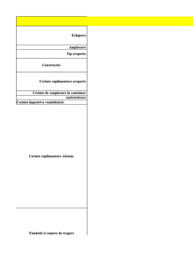 Specificatie Tehnica Container GSM - R - Compliance Matrix - 14122020 | PDF