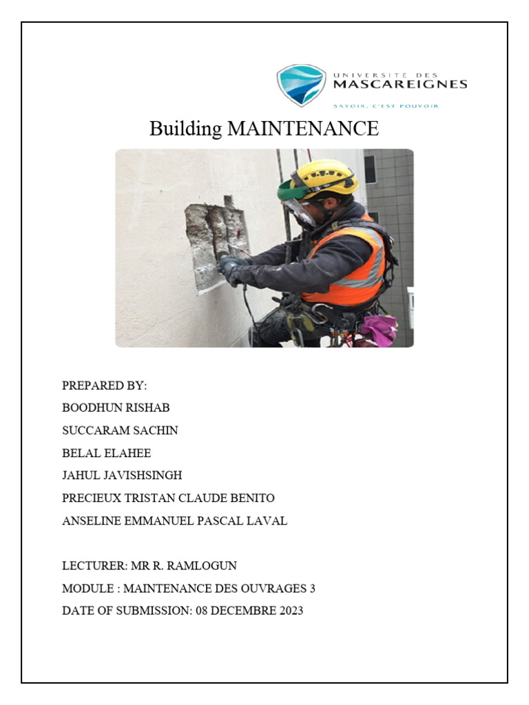 Building Maintenance Evaluation Guide | PDF | Nondestructive Testing ...