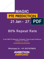 PTE Prediction 21-27 Jan