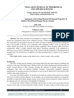 Obtaining New Components and Testing Physical-Mechanical Properties of Rubber-Metal Based Damper Device Systems