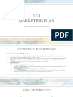 2021 Marketing Plan by Slidesgo