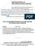 Eje 4 La Comunidad Educativa y La Construcción Del Vínculo Con El Contexto Final