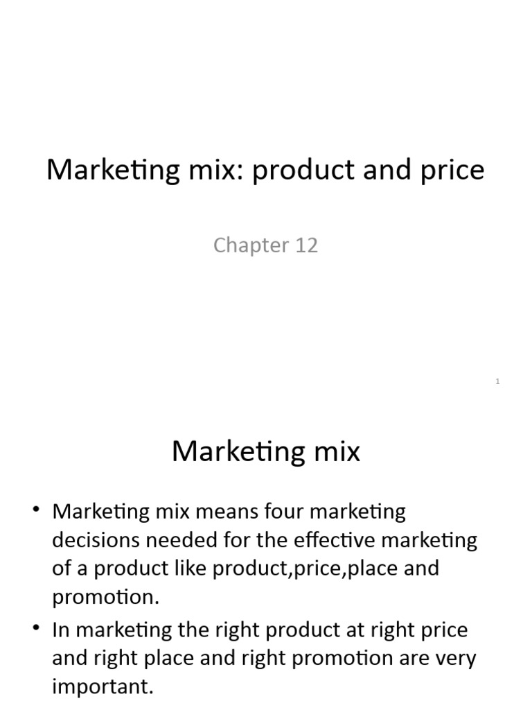 Marketing Mix Overview and Strategies | PDF | Demand | Pricing