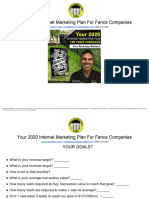 Your 2020 Internet Marketing Plan - Fence Marketing Team