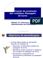 L17 Modulo 14 Aula 18 Org Prestacao Cuidados Passagem de Turno