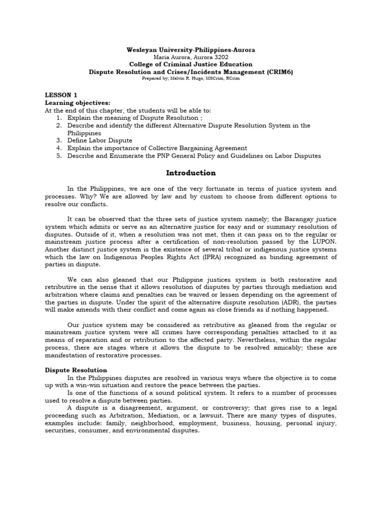 PNP Guidelines on Labor Dispute Escorts | PDF | Alternative Dispute ...