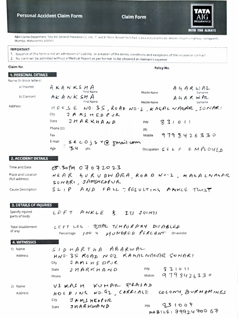 claim-forms-tata-aig-pdf-medicine-health-care