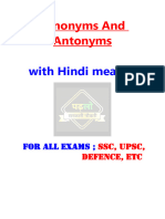 Synonyms and Antonyms by Aditya Pradhan