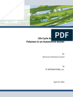 Life Cycle Assessment of Polymers in An Automotive Bolster