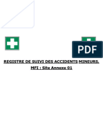 Registre de Suivi Des Accidents Mineurs Mfi-Annexe 01