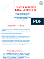 Manufacturing Technology (ME461) Lecture12