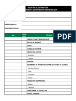 2017 Registre de Distribution Des Équipements de Protection Individuels EPI