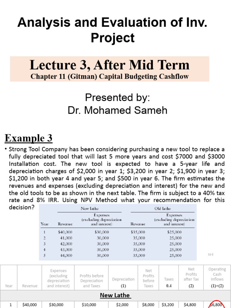 Capital Budgeting Analysis Examples | PDF | Depreciation | Investing