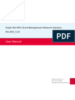 Ruijie RG-WIS Cloud Management Network Solution User Manual, RG-WIS - 5.30 (V1.1)