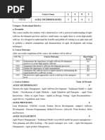 Agile Methodologies Syllabus