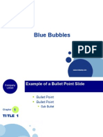 Blue Bubbles Template 3430