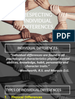 Respecting Individual Differences