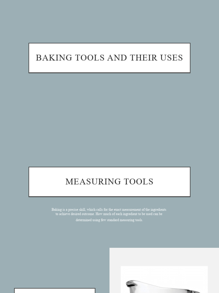 Essential Baking Tools and Their Uses | PDF