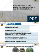 Kebijakan Dan Kronologis Pembahasan Tarif Bjpsda Bagi Pdam Di Ws Cidanau-Ciujung-Cidurian