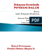 MK Rekayasa Geoteknik PONDASI DALAM