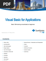 Visual Basic For Applications Training