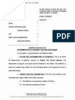 Sanderson v. Rollins - Miami Case No. 20017-004040-FC-04 (Rollins Tried To Make Someone Get An Abortion)