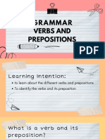 Verbs and Prepositions