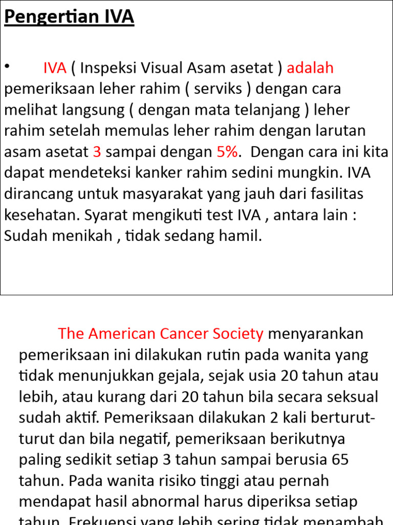 Penyuluhan Iva Powerpoint 2 Pdf