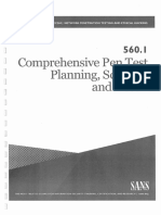 Comprehensive Pen Test Planning, Scoping, Andrecon: Sec560 Network Penetration Testing and Ethical Hacking