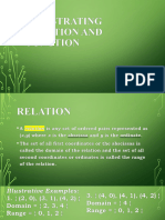 Illustrating Relation and Function