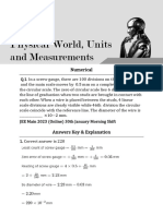 Physical World, Units and Measurements: Numerical