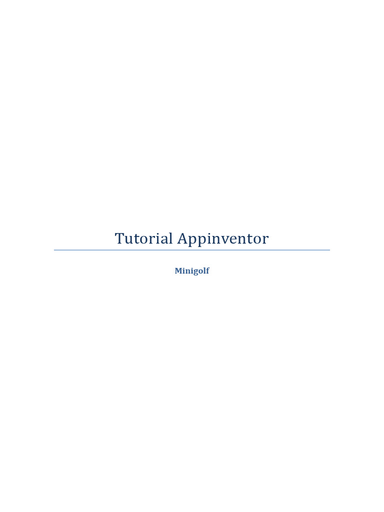 Tutorial appinventor minigolf pdf pelota