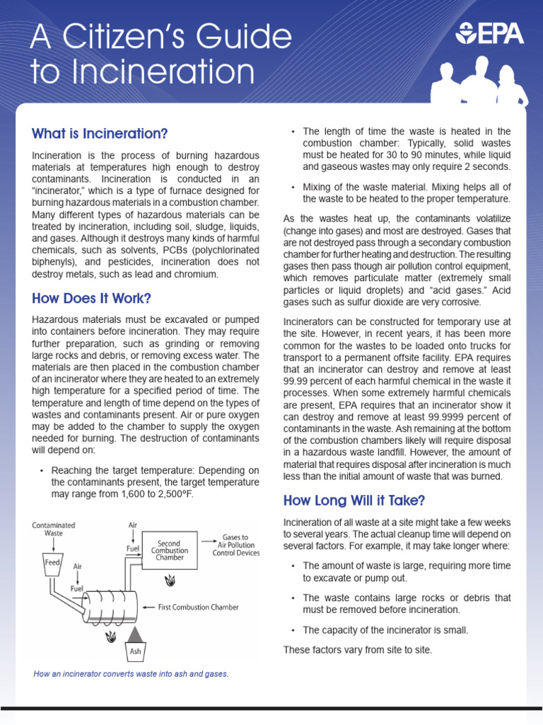 A Citizens Guide To Incineration | PDF | Incineration | Waste