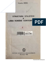 Structura Stilistică A Limbii Romane Contemporane, Irimia - 1986