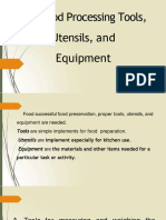 Food Processing Tools Equipment and Utensils