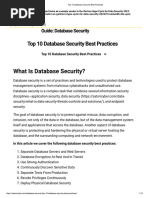 Top 10 Database Security Best Practices