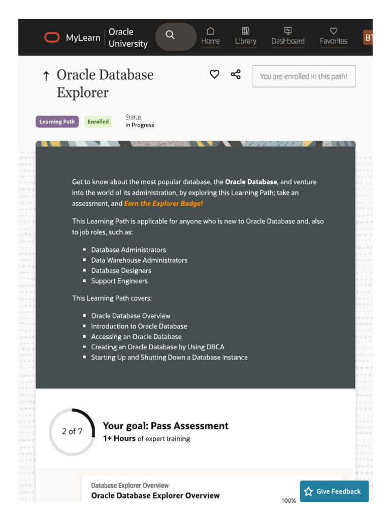 Oracle Database Explorer | PDF