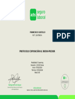 Certificado Protocolo Prexor