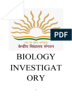 Biology Investigatory Project