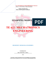 TE 422 Mechatronics Engineering Module Week 6 To 8